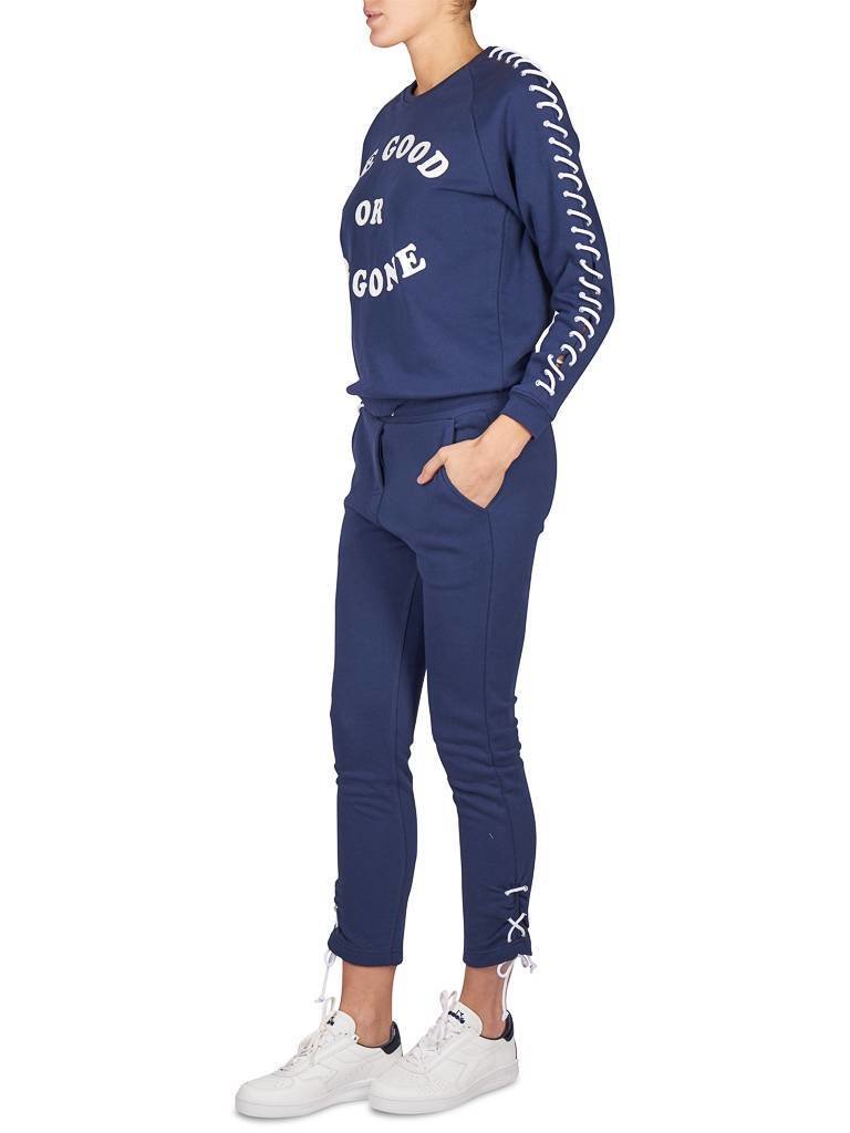 Zoe Karssen Be good or be gone sweater dark blue