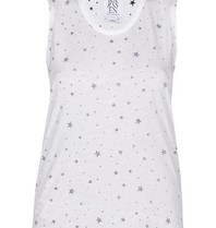 Zoe Karssen Sleeveless top with stars white