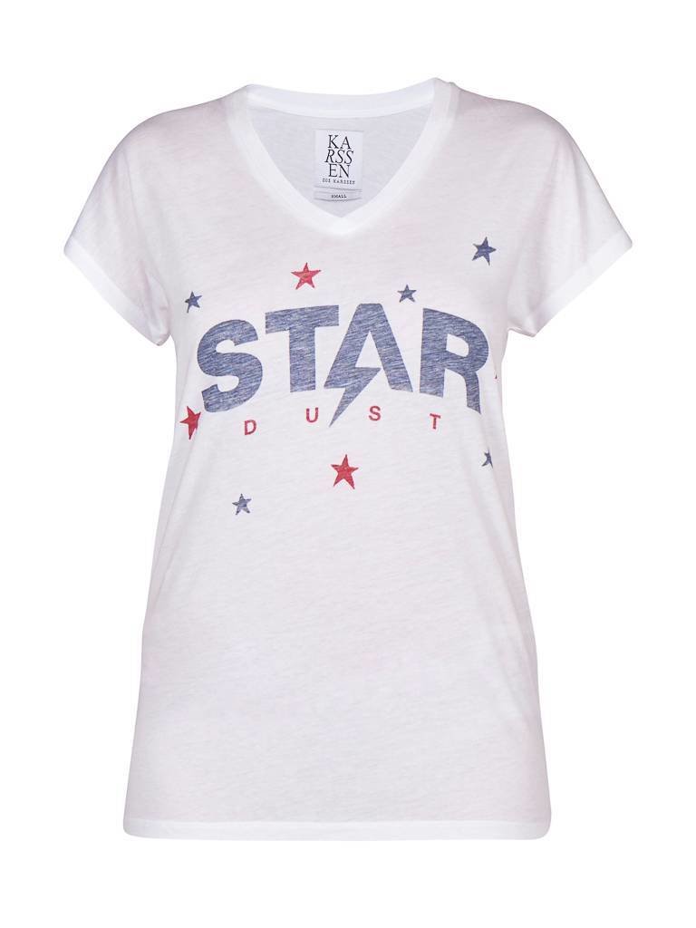 Zoe Karssen Star Dust T-Shirt weiß