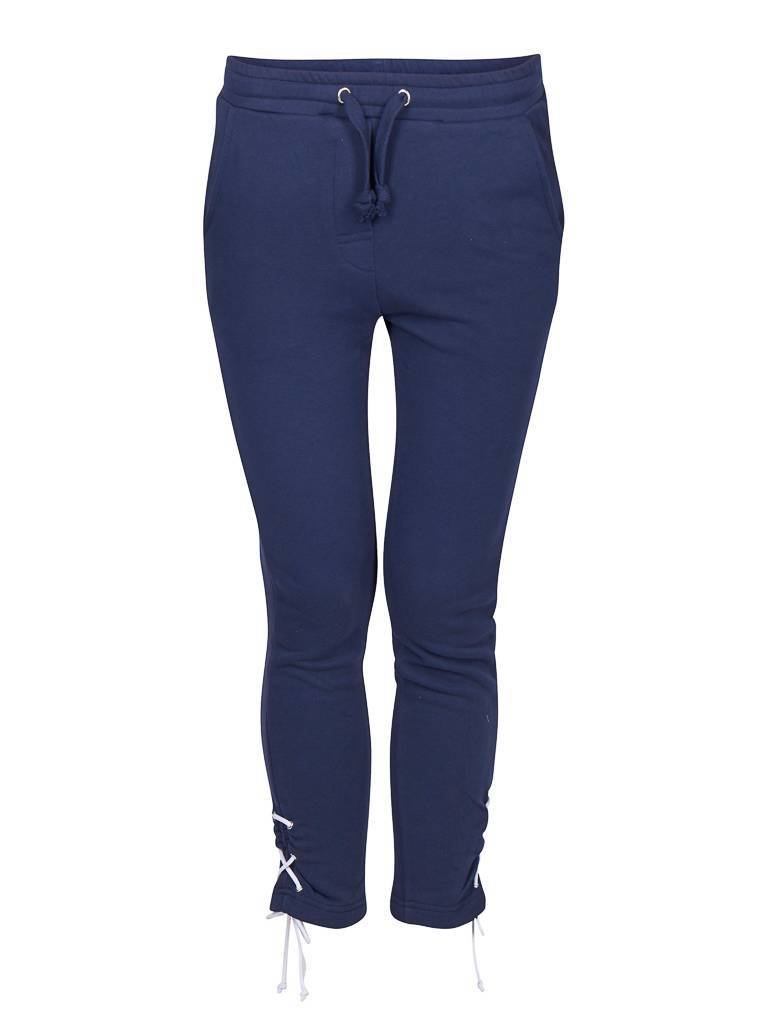 Zoe Karssen Sweatpants met veterdetail donkerblauw