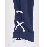 Zoe Karssen Sweatpants with lace detail dark blue