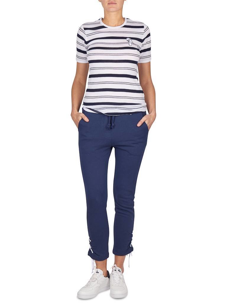 Zoe Karssen Sweatpants with lace detail dark blue