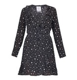 Zoe Karssen Stars all over overslagjurk zwart