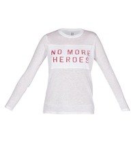 Zoe Karssen No more heroes T-Shirt weiß