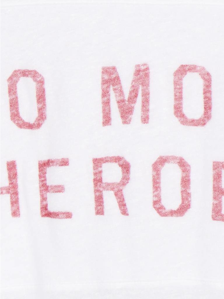 Zoe Karssen No more heroes T-Shirt weiß