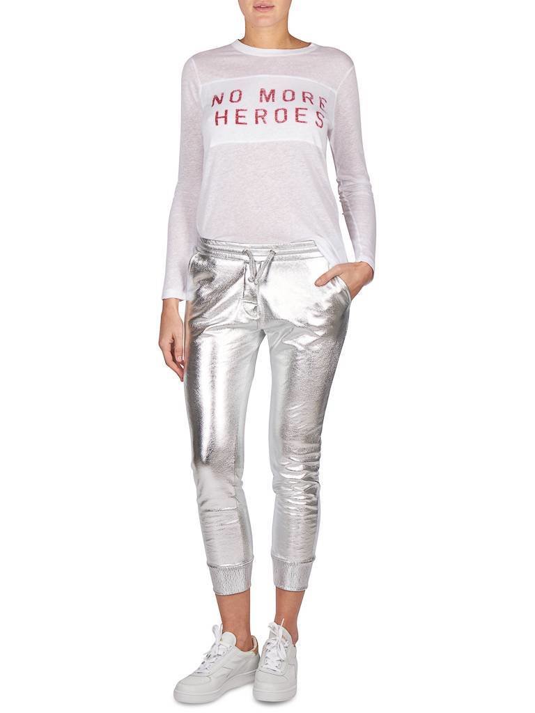 Zoe Karssen No more heroes t-shirt wit