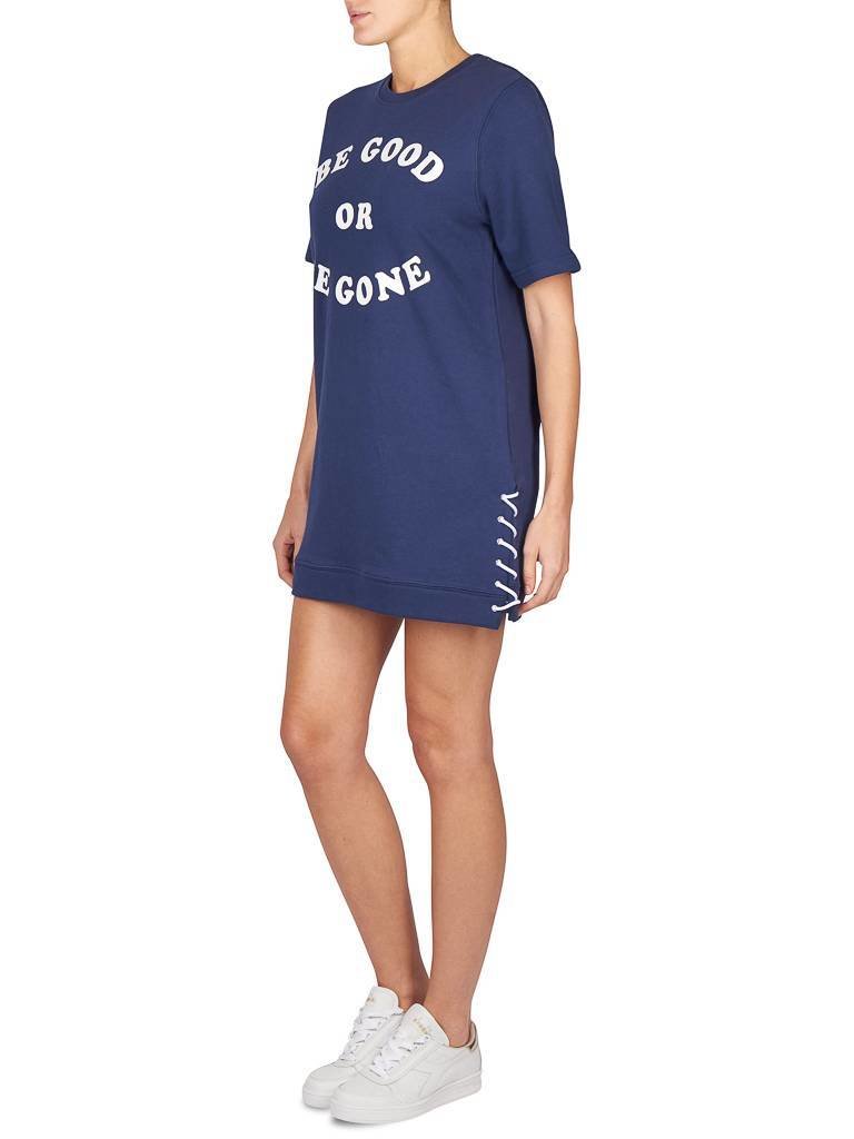 Zoe Karssen Be good or be gone Kleid dunkelblau