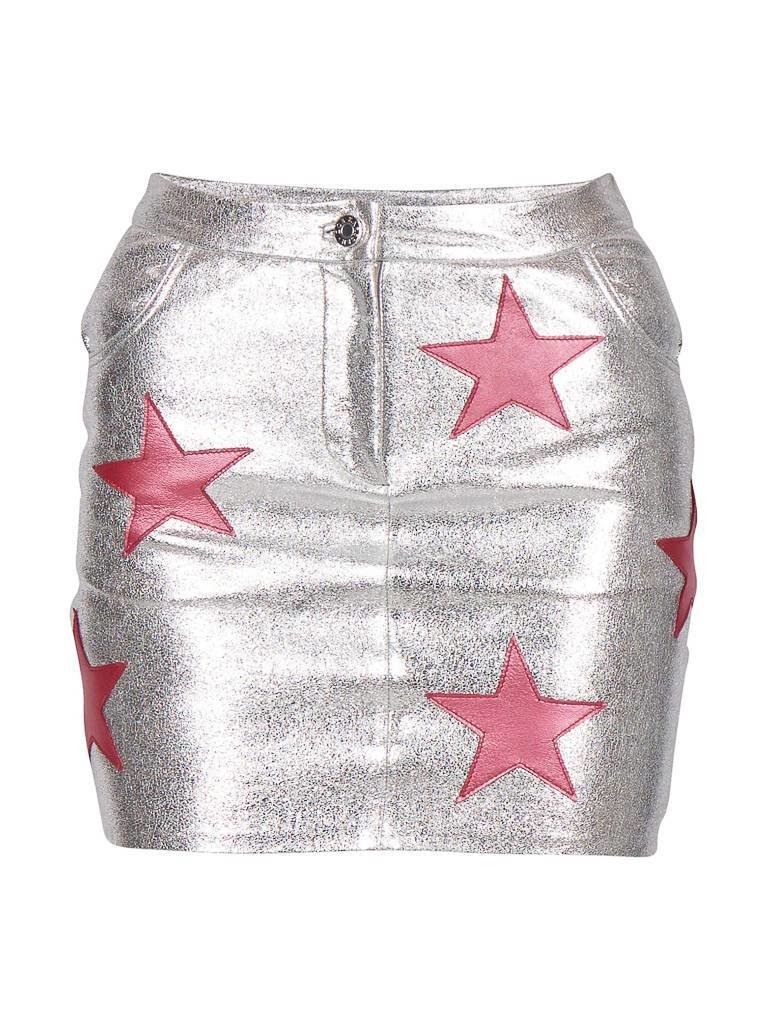 Zoe Karssen Minirok met sterren zilver