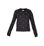 Zoe Karssen Hearts all over sweater zwart