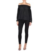 Áeron Off-Schulter Top schwarz