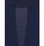 Adriano Goldschmied Sleeveless dress with turtleneck dark blue