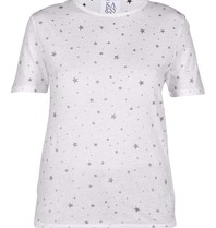 Zoe Karssen T-Shirt mit Sternen weiß