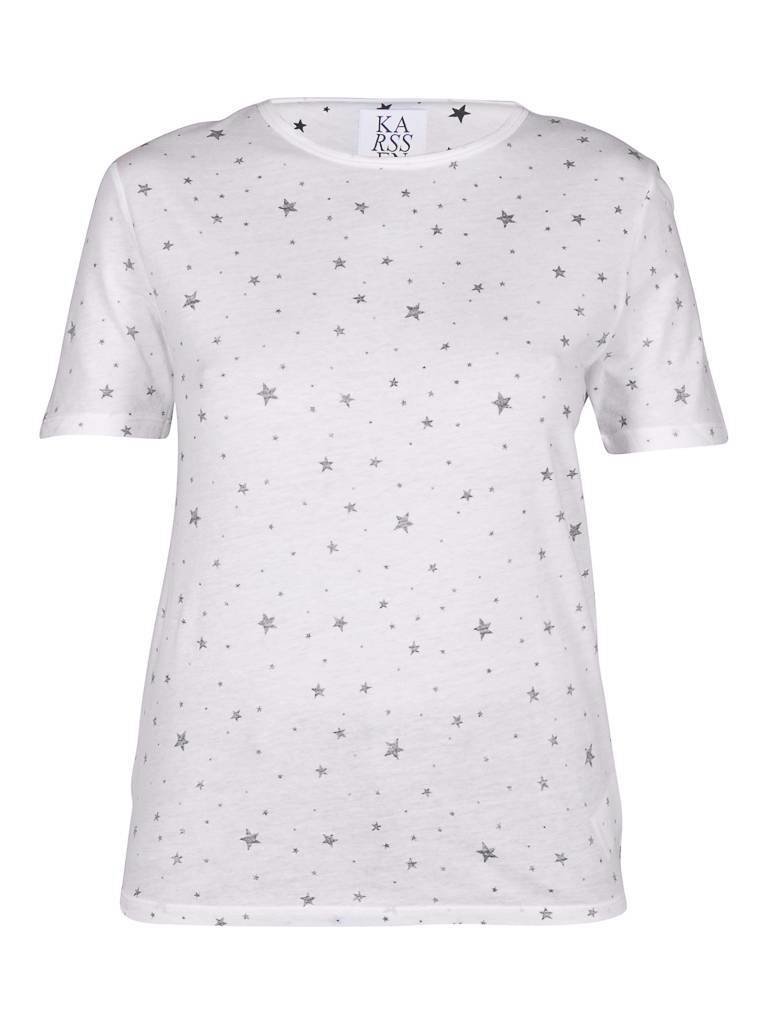 Zoe Karssen T-shirt met sterren wit