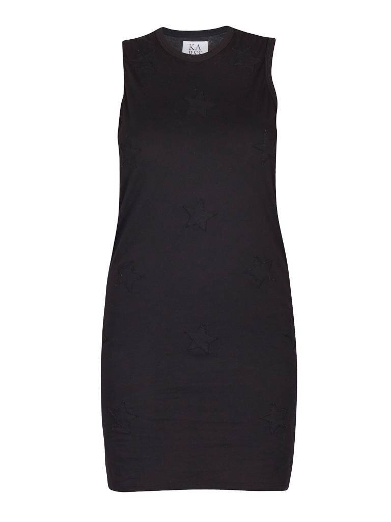 Zoe Karssen Stars all over jurk zwart