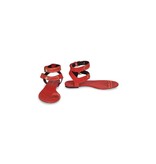 Pierre Balmain Sandalen mit Fußring rot