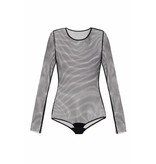 Elisabetta Franchi Fishnet body black