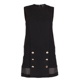 Elisabetta Franchi Mesh mini jurk zwart