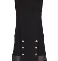 Elisabetta Franchi Mesh mini jurk zwart