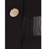 Elisabetta Franchi Mesh mini jurk zwart