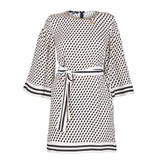 Elisabetta Franchi Mini dress with cube print black