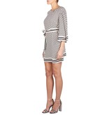 Elisabetta Franchi Minikleid mit gewürfelt Drucke schwarz