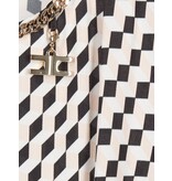 Elisabetta Franchi Mini dress with cube print black