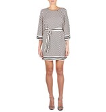 Elisabetta Franchi Minikleid mit gewürfelt Drucke schwarz