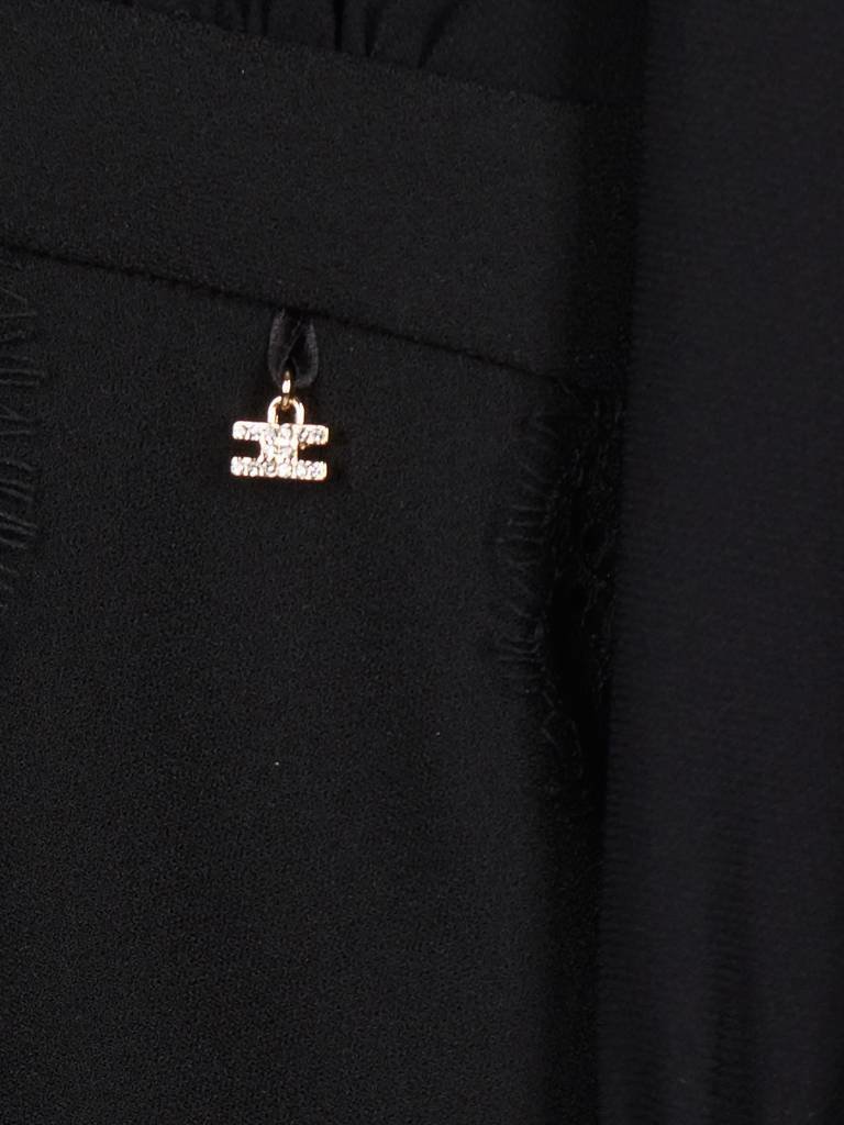 Elisabetta Franchi Kleid mit Spitze schwarz