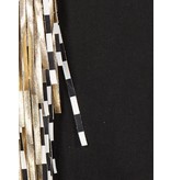 Elisabetta Franchi Trousers with fringes black