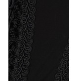 Elisabetta Franchi Maxi-Kleid mit Fransen schwarz
