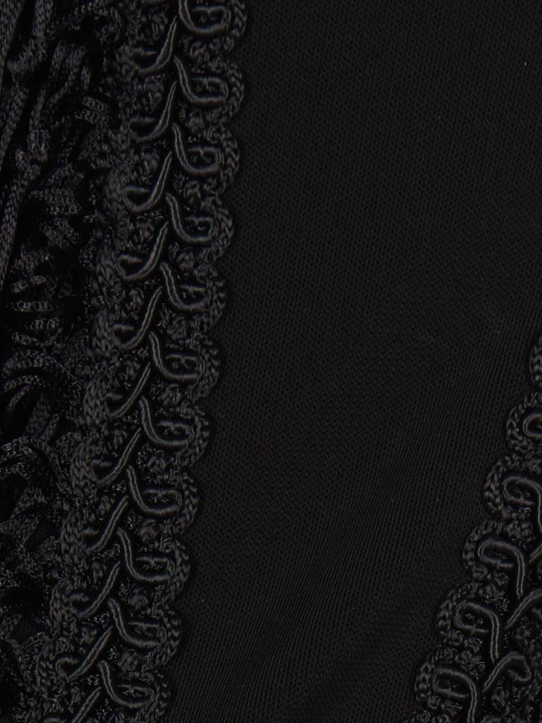 Elisabetta Franchi Maxi-Kleid mit Fransen schwarz