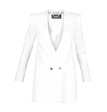 Elisabetta Franchi Double breasted blazer white