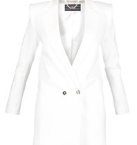 Elisabetta Franchi Double breasted blazer white