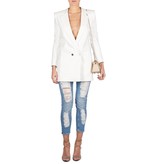 Elisabetta Franchi Double breasted blazer white
