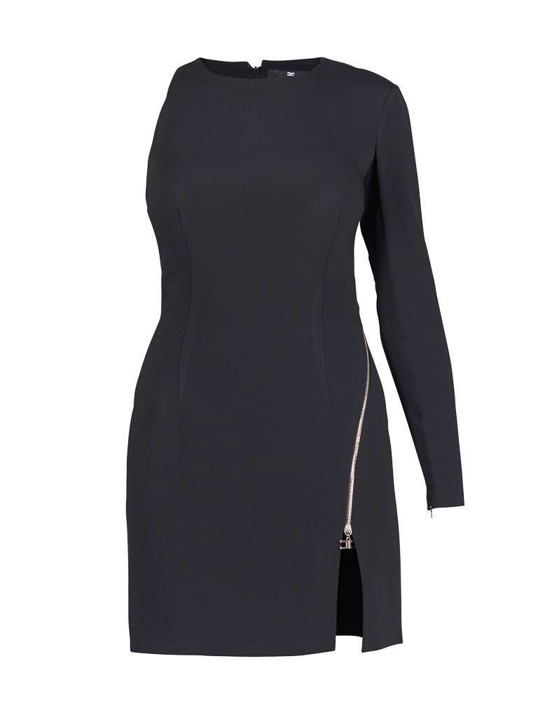 Elisabetta Franchi One-Schulter Minikleid schwarz