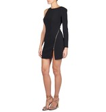 Elisabetta Franchi One-shoulder mini dress black