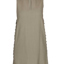 Elisabetta Franchi Mini jurk met lace-up detail legergroen