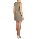 Elisabetta Franchi Minikleid mit Spitzen Detail Armee grün