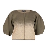 Elisabetta Franchi Knitted Cardigan army green