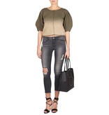 Elisabetta Franchi Knitted cardigan legergroen