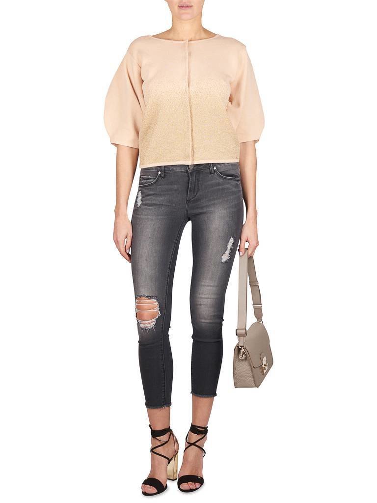 Elisabetta Franchi Knitted cardigan nude