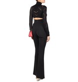 Elisabetta Franchi Open-weave crop top black