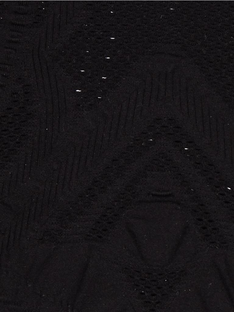 Elisabetta Franchi Open-weave crop top black