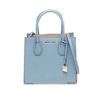 Michael Kors Mercer medium messenger handtas blauw