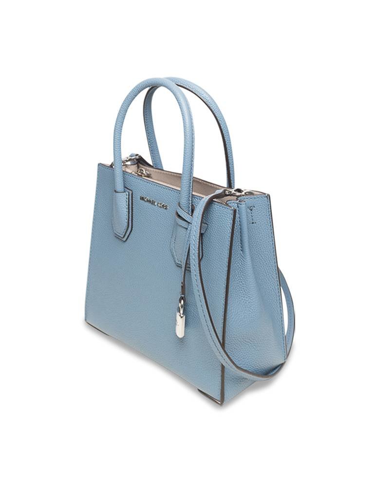 Michael Kors Mercer medium messenger handtas blauw
