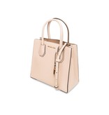 Michael Kors Mercer medium messenger handtas nude