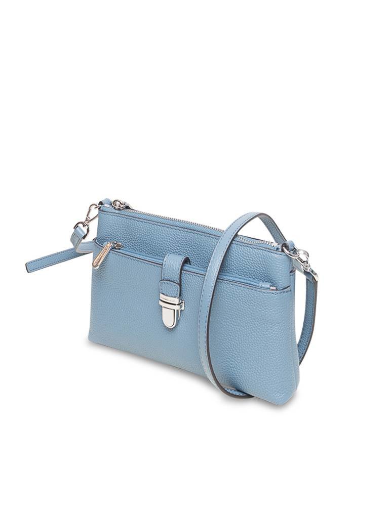 Michael Kors Mercer Umhängetasche blau-silber