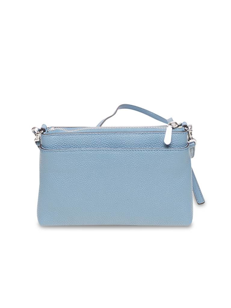 Michael Kors Mercer crossbody tas blauw-zilver