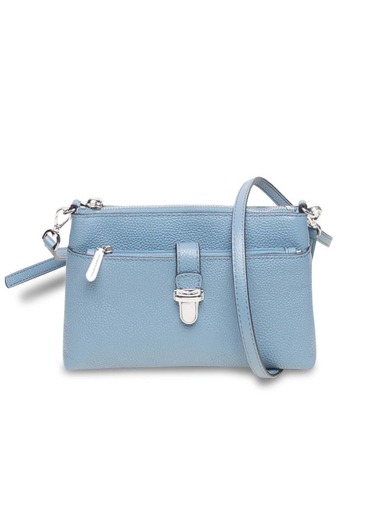 Michael Kors Mercer Umhängetasche blau-silber