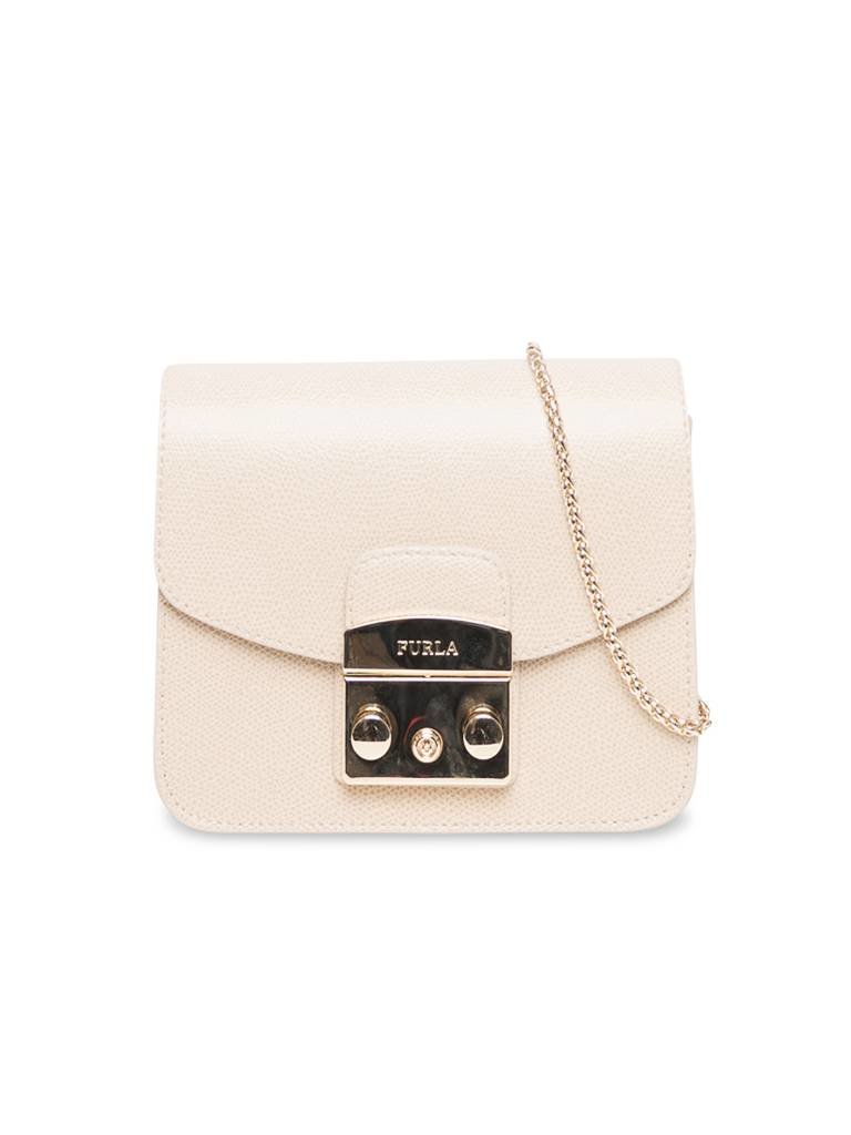 Furla Metropolis Mini Umhängetasche beige